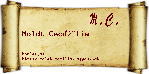 Moldt Cecília névjegykártya